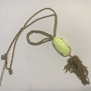 Kendra Scott necklace - neon yellow